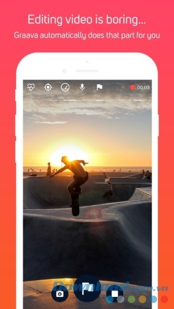 Chỉnh sửa video và ghép ảnh tự động với Graava