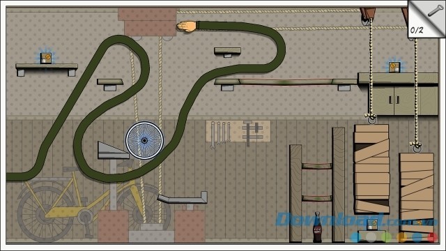 Điều khiển cái tay dài vô tận trong game trí tuệ Grab the Bottle cho máy tính, Mac và Linux