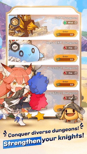 Chinh phục ngục tối đa dạng, cường hóa hiệp sĩ