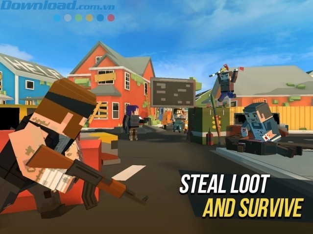 Nhặt đồ và chiến đấu sinh tồn