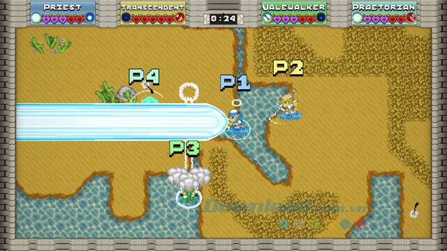 Bắn chưởng trong Grand Class Melee 2 Demo