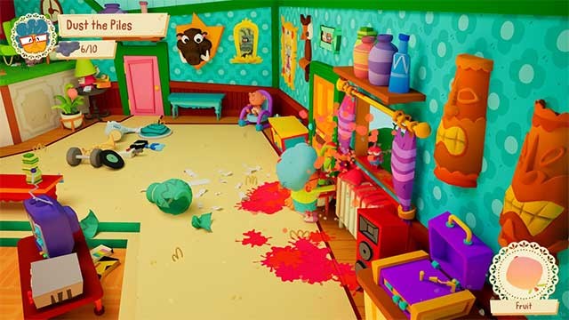 Vào vai bà ngoại và làm các công việc nhà theo cách hỗn loạn