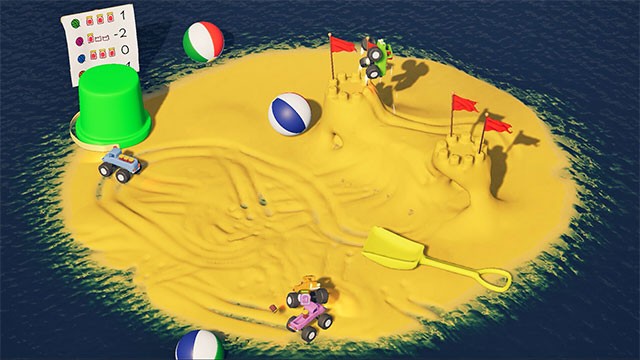 Grannies on Wheels là game đua xe chiến đấu trên đấu trường đất sét độc đáo