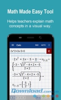 Graphing Calculator + Math PRO cho Android giúp làm toán dễ hơn