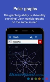 Graphing Calculator + Math PRO cho Android vẽ được nhiều đồ thị phức tạp