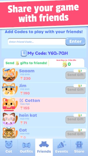 Chia sẻ trò chơi với bạn bè