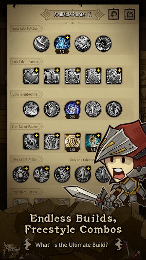 Hệ thống build vô tận, tạo các combo phong cách tự do