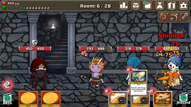 Hầm ngục trong Greedy Dungeon được tạo ra ngẫu nhiên