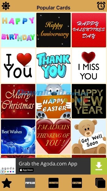 Mẫu thiệp phổ biến theo sự kiện