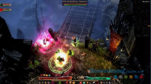 Giao diện chính của game Grim Dawn