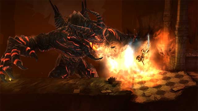 Sử dụng thanh kiếm khổng lồ của mình để đày những sinh vật đen tối trở lại địa ngục