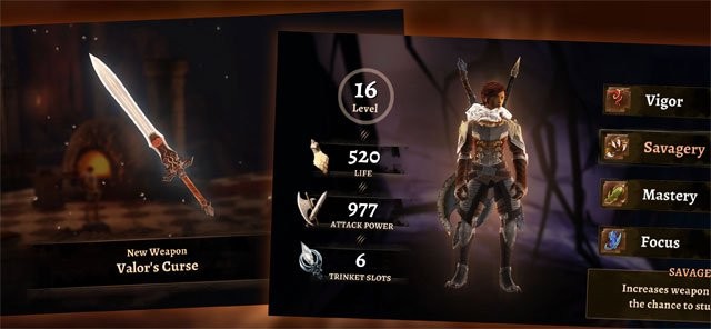 Nâng cấp trang bị và nhân vật để tăng cường sức mạnh