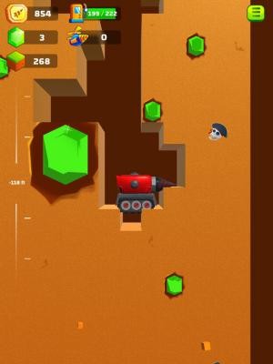 Ground Digger là một game đào đất tìm đá quý thú vị