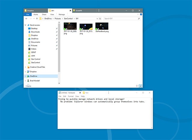 Quản lý và tổ chức app, tài liệu trên máy tính dưới dạng tab tiện lợi