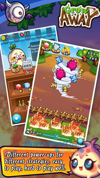 Nhiều gói tăng sức mạnh khác nhau cho mỗi chiến lược