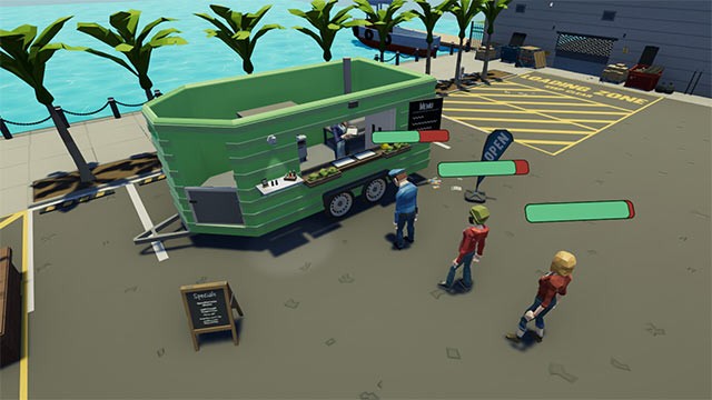 Làm nhiệm vụ, kiếm tiền và phát triển kinh doanh trong Grub Truck game