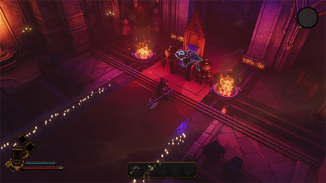 Góc nhìn từ trên xuống giúp bao quát toàn bộ thế giới game Grym: Knights in the Garden