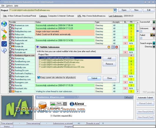 GSA Auto Website Submitter