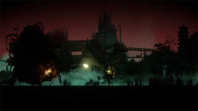 Lang thang trong thành phố đổ nát với một khẩu súng kiêm đèn pin