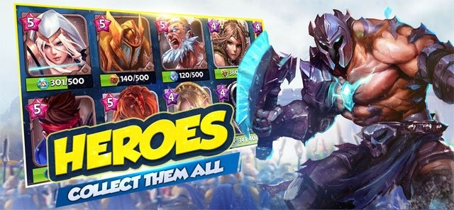 Thu thập tất cả anh hùng trong game