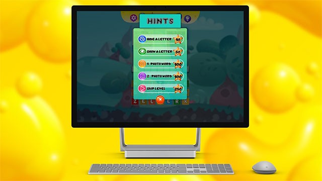 Tìm kiếm sự hỗ trợ từ các gợi ý khi gặp khó khăn trong Guess A Word