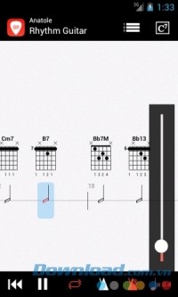 Guitar Pro cho Android tùy chỉnh âm lượng linh hoạt
