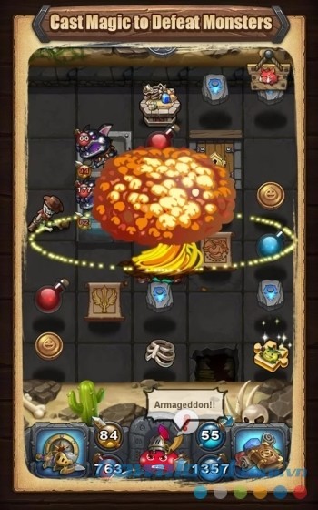 Dùng phép thuật để đánh bại quỷ dữ