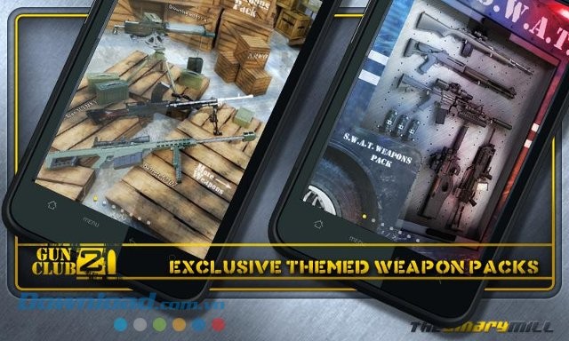 Gun Club gồm nhiều gói vũ khí hiện đại