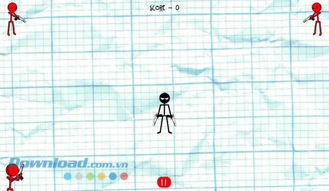 Giao diện màn chơi game Gun Fu: Stickman