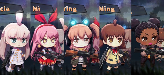 Gun&Girls.io có dàn nhân vật được thiết kế theo phong cách chibi dễ thương