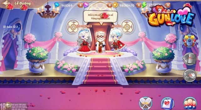 Lễ đường thành hôn trong Gun Love cho Android