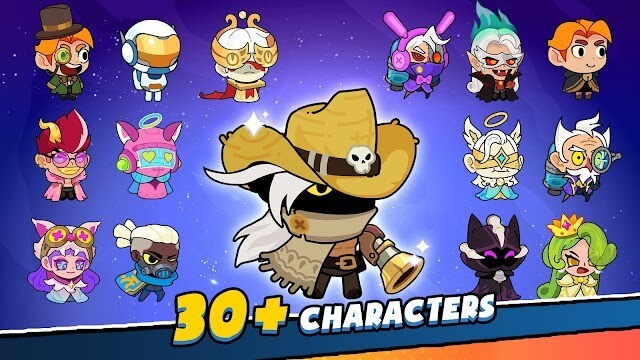 Hơn 30 nhân vật để bạn lựa chọn