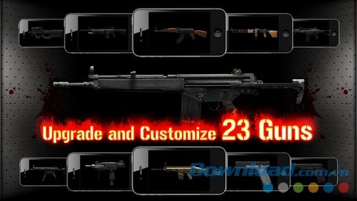 Nâng cấp và tùy biến 23 loại súng trong Gun Zombie