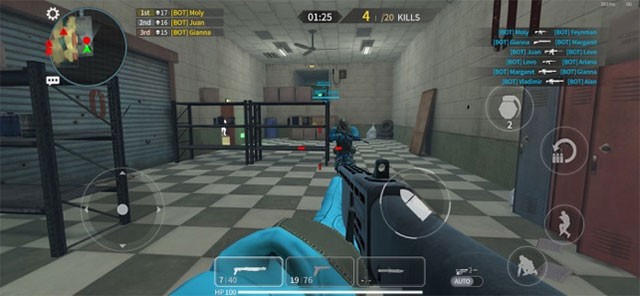 Gunfight King for iOS là game FPS đồng đội 3D phong cách chiến tranh hiện đại