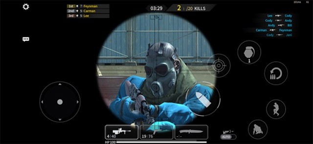 Bắn hạ từng mục tiêu để ghi điểm, tích lũy XP và leo rank