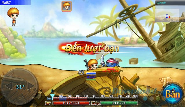 Giao diện game Gunny