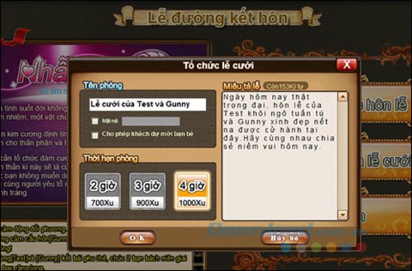 Tổ chức kết hôn