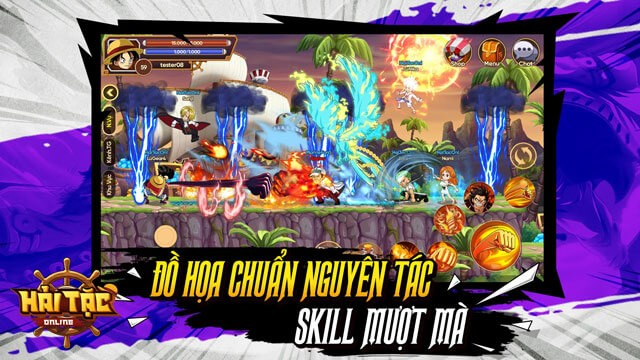 Đồ họa 2D bám sát nguyên tác One Piece