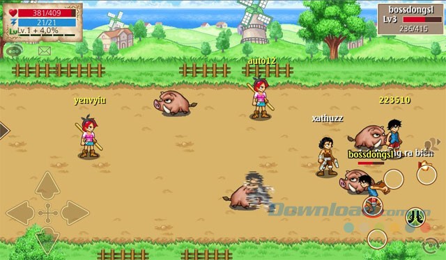 Giao diện game Hải tặc tí hon