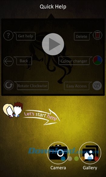 Hair Style Changer cho Android đơn giản và dễ sử dụng