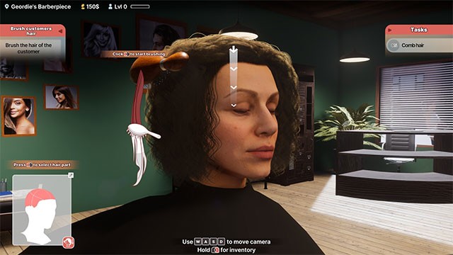 Phát triển kỹ năng của 1 thợ làm tóc chuyên nghiệp trong khi chơi Hairdresser Simulator game