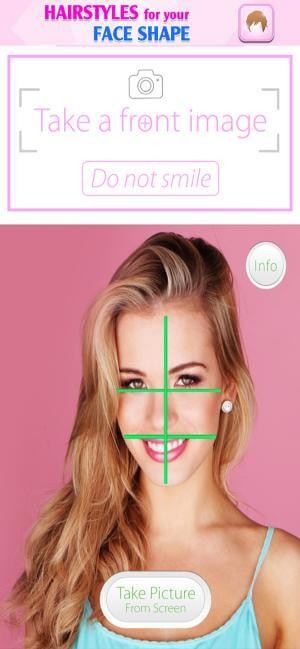 Chụp ảnh để xác định hình dạng khuôn mặt bằng Hairstyles for Your Face Shape