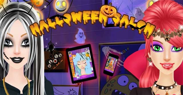 Tạo ra diện mạo độc đáo cho các cô gái trong game Halloween Salon