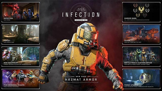 Halo Infinite Season 4 giới thiệu chế độ chơi Infinite, 2 bản đồ mới, áo giáp Hazmat, trang bị và vô vàn nội dung mới