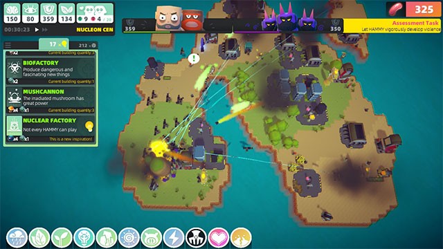 Chiến đấu với các phe phái muốn chiếm hòn đảo của bạn trong game Hammy