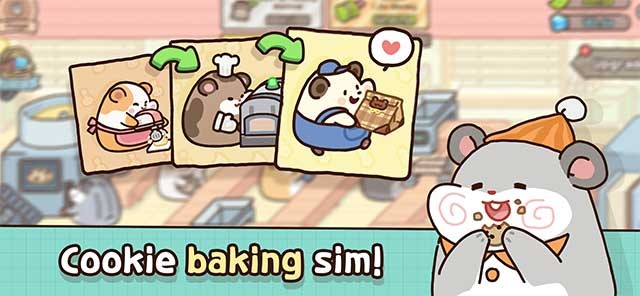 Hamster Cookie Factory cho Android là game mô phỏng làm bánh cực dễ thương