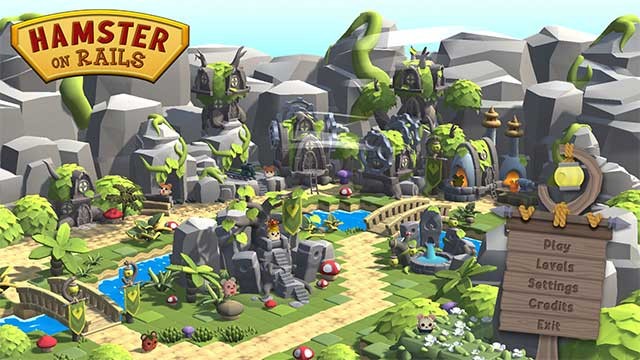 Hãy tham gia cuộc phiêu lưu qua thế giới hamster trong Hamster on Rails