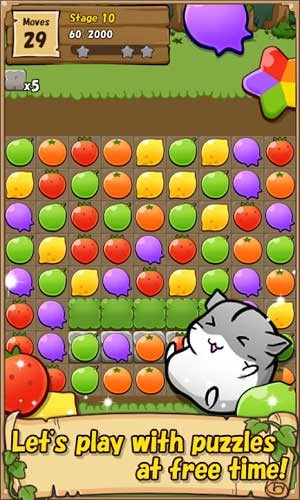 Chơi các câu đố match 3 đầy màu sắc trong Hamster Restaurant for Android