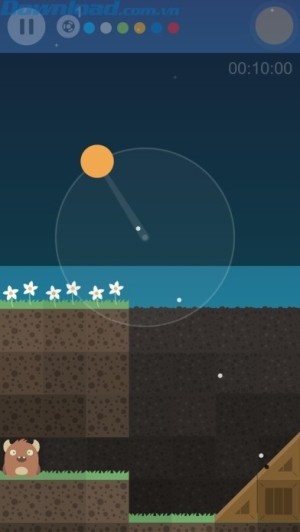 Kéo và giữ để căn chỉnh đường bay của bóng