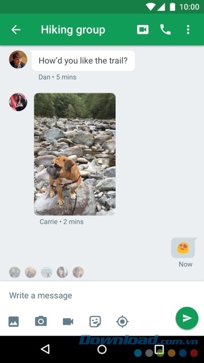 Trò chuyện nhóm thỏa thích cùng bạn bè trên Hangouts cho Android